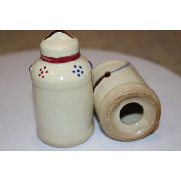 Salt & Pepper Shakers - Milk Cans by Shawnee Pottery - Picture 3 of 4